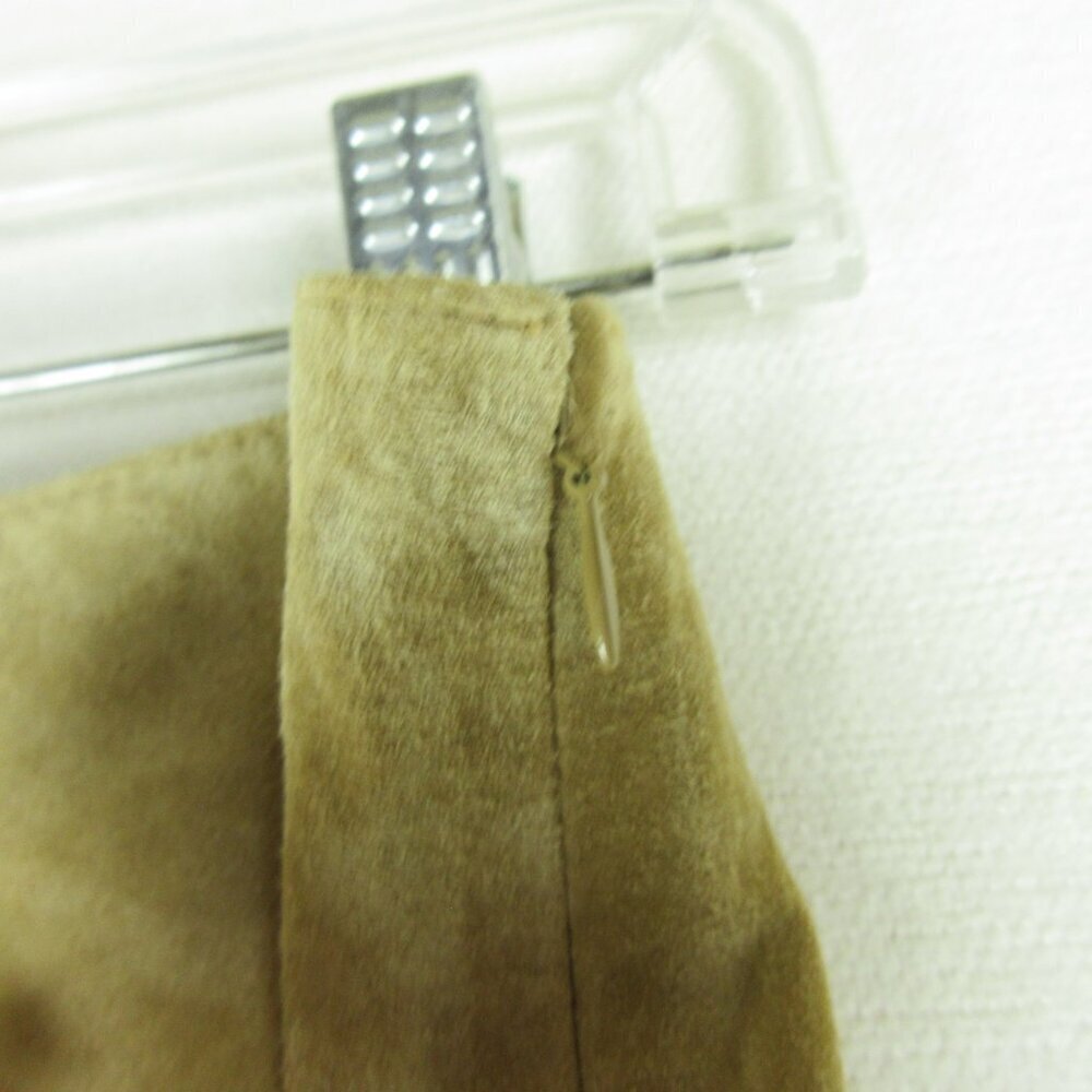 Mossimo Supply Co. Tan 100% Leather Suede Pencil Skirt Size 2 Boho Y2K - Picture 2 of 10